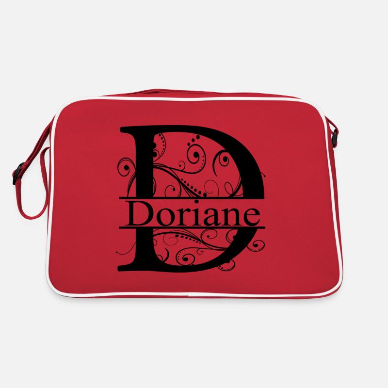 Monogramm mit dem Namen Doriane Retro Tasche