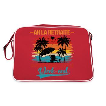 La retraite humour retraite cadeau pour retraité - Sac Retro - rouge/blanc - Dos