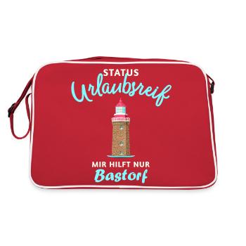 Bastorf, mer Baltique, baie de Wismar, prêt pour les vacances - Sac Retro - rouge/blanc - Dos