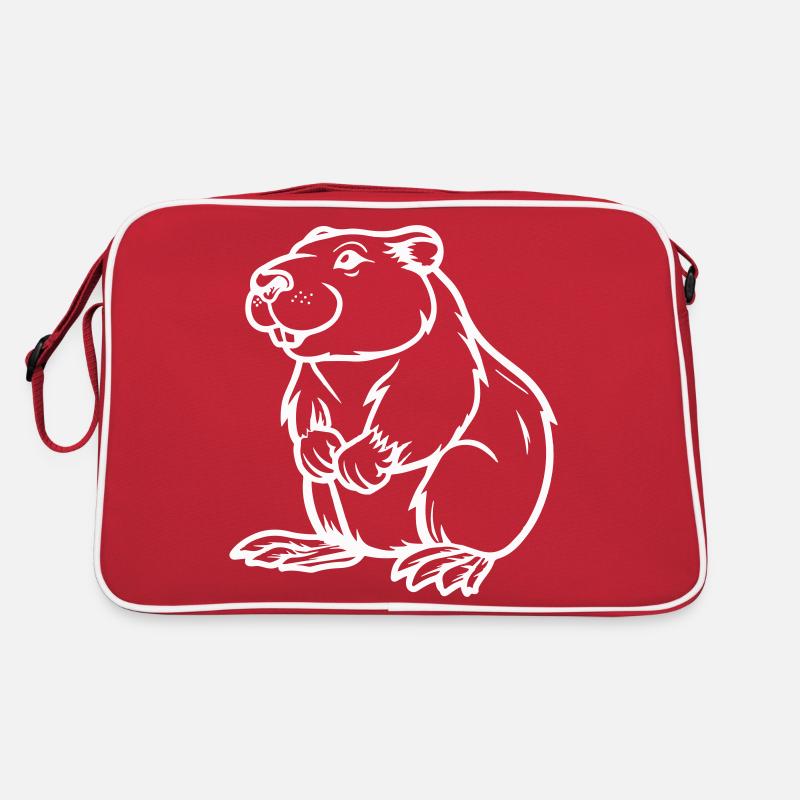 hamster comic tier Retro Tasche