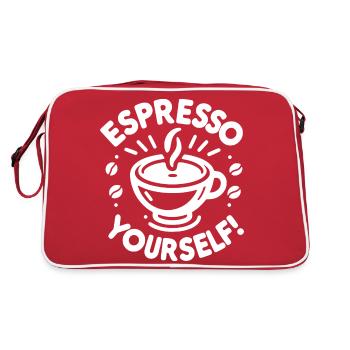 Espresso vous-même ! - Sac Retro - rouge/blanc - Dos