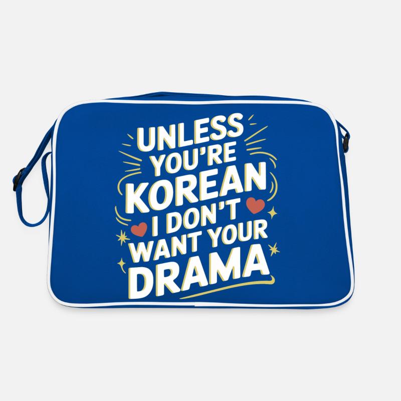 Déclaration amusante pour les amateurs de K-pop Sac Retro
