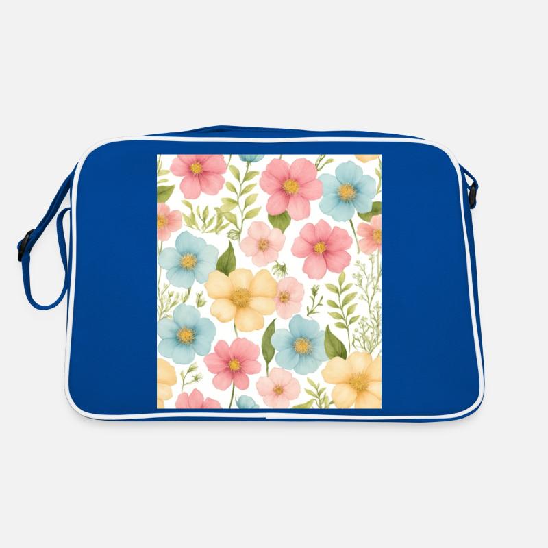 Blumenmuster Retro Tasche