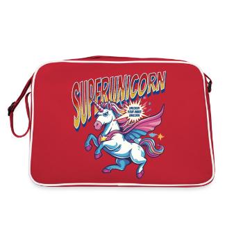 Licorne Super-héros Superpouvoirs Bande dessinée surnaturelle - Sac Retro - rouge/blanc - Dos