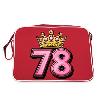 78 Number Krone - Retro Bag - red/white - Back