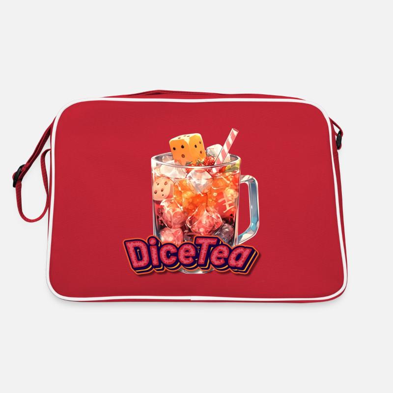 DiceTea V.2 - Retro Bag - red/white