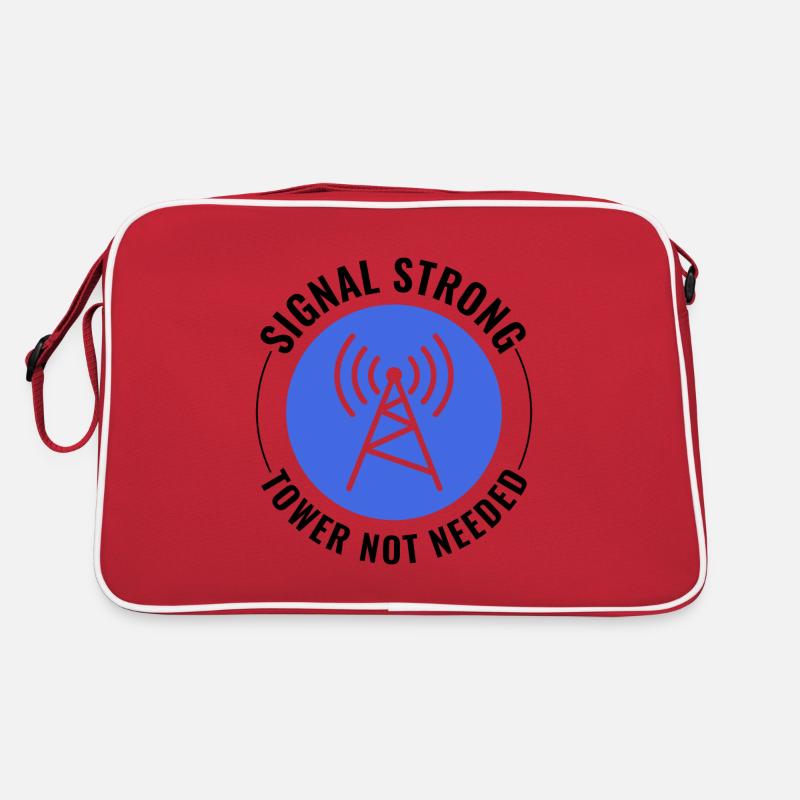 Frequenz der Funkwellen des Amateurfunkers Retro Tasche