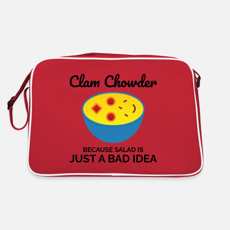 Clam Chowder Shellfish Hilarious Seafood Soup Retro Bag