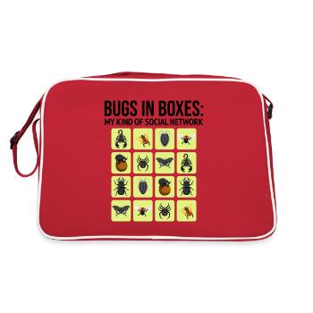 Collectionneur d’insectes Entomologie Entomologiste Amateur d’insectes - Sac Retro - rouge/blanc - Dos