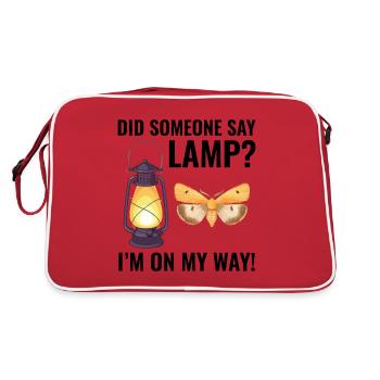 Papillon de nuit Animal Insect Collectionneur Entomologie - Sac Retro - rouge/blanc - Dos