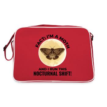 Papillon de nuit Animal Insect Collectionneur Entomologie - Sac Retro - rouge/blanc - Dos