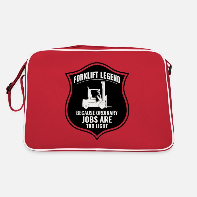 Forklift Operator Heavy Equipment Driver Funny Retro Bag