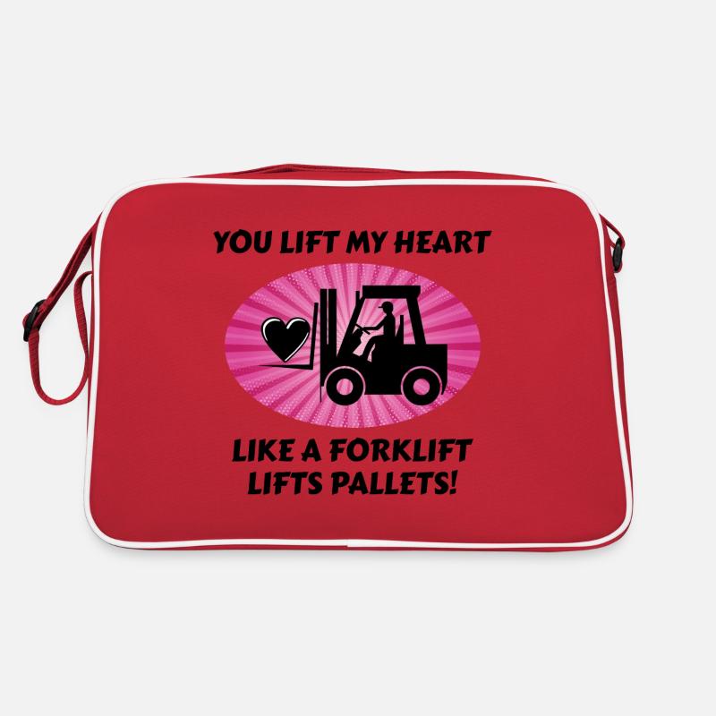 Forklift Operator Driver Valentine’s Day Funny Retro Bag