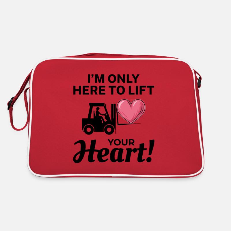 Forklift Operator Driver Valentine’s Day Funny Retro Bag