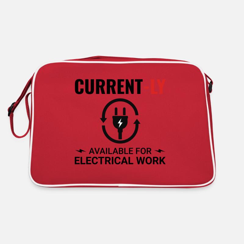 Electrician: Currently Available for Work Retro Bag