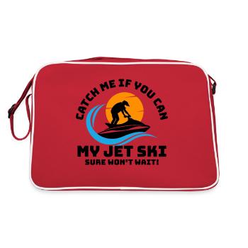 Jet Ski Adventure Retro Sunset Watersports Speed - Retro Bag - red/white - Back
