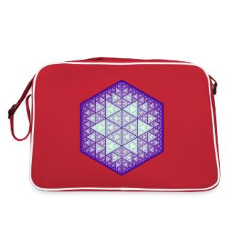 Sierpinski Hexagone Star - Sac Retro - rouge/blanc - Dos