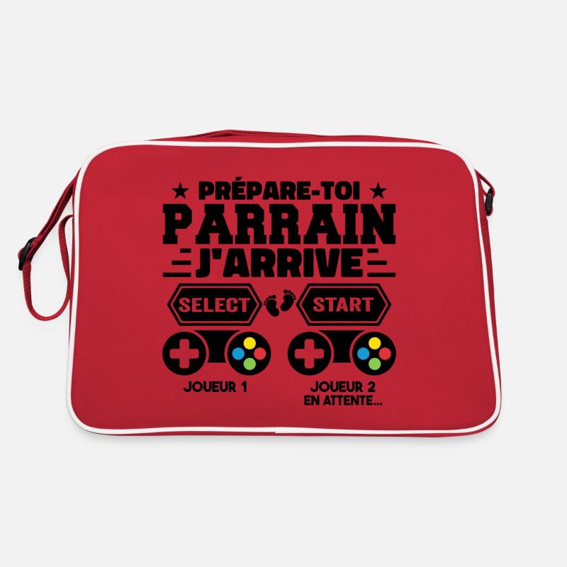Prépare Toi Parrain J'arrive - Annonce Grossesse Sac Retro