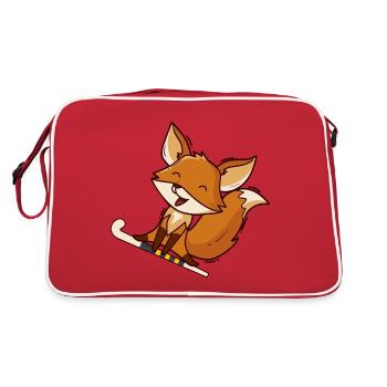 Terrain de hockey sur gazon Ancienne école Hockey Fox - Sac Retro - rouge/blanc - Dos