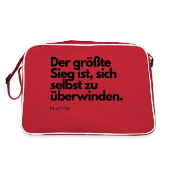 Sieg - Retro Tasche - Rot/Weiß - Hinten