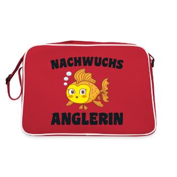Progéniture, Pêcheur, Pêche, Bébé, Naissance, Poisson, Poisson - Sac Retro - rouge/blanc - Dos