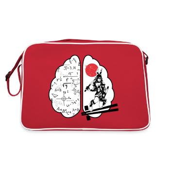 Math lesson "half math half anime" - Retro Bag - red/white - Back