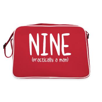 Nine Practically a Man - Retro Bag - red/white - Back