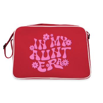 In My Aunt Era Baby Announcement for Aunt Mother's - Sac Retro - rouge/blanc - Dos