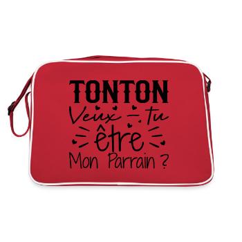 Uncle Do you want to be My Godfather? - Retro Bag - red/white - Back