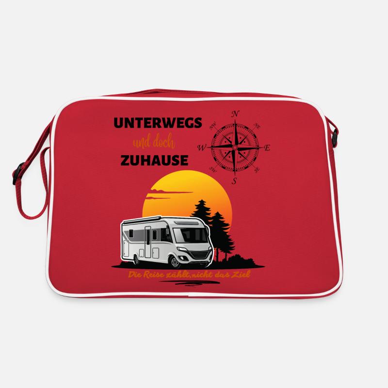 Camping Wohnmobil Spruch Retro Tasche