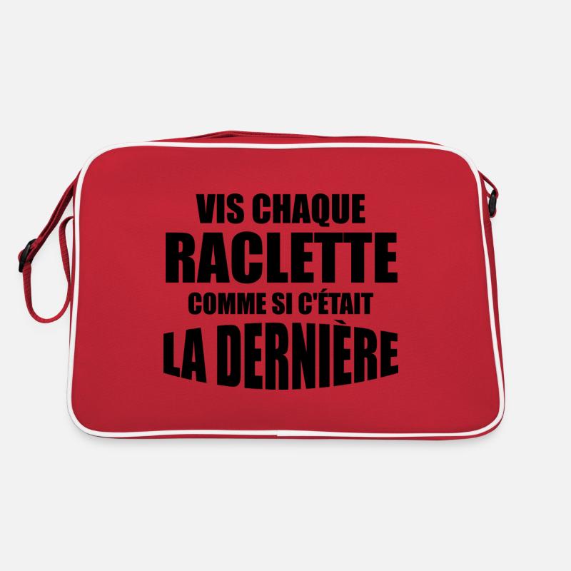 Raclette, cheese, melted cheese Retro Bag