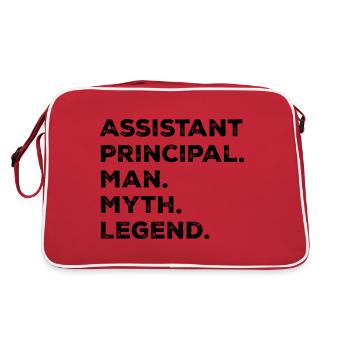 Senior Assistant Man Myth Legend - Retro Bag - red/white - Back