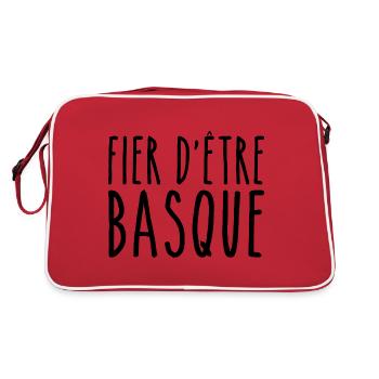 Basque la fierté du Pays basque - Sac Retro - rouge/blanc - Dos