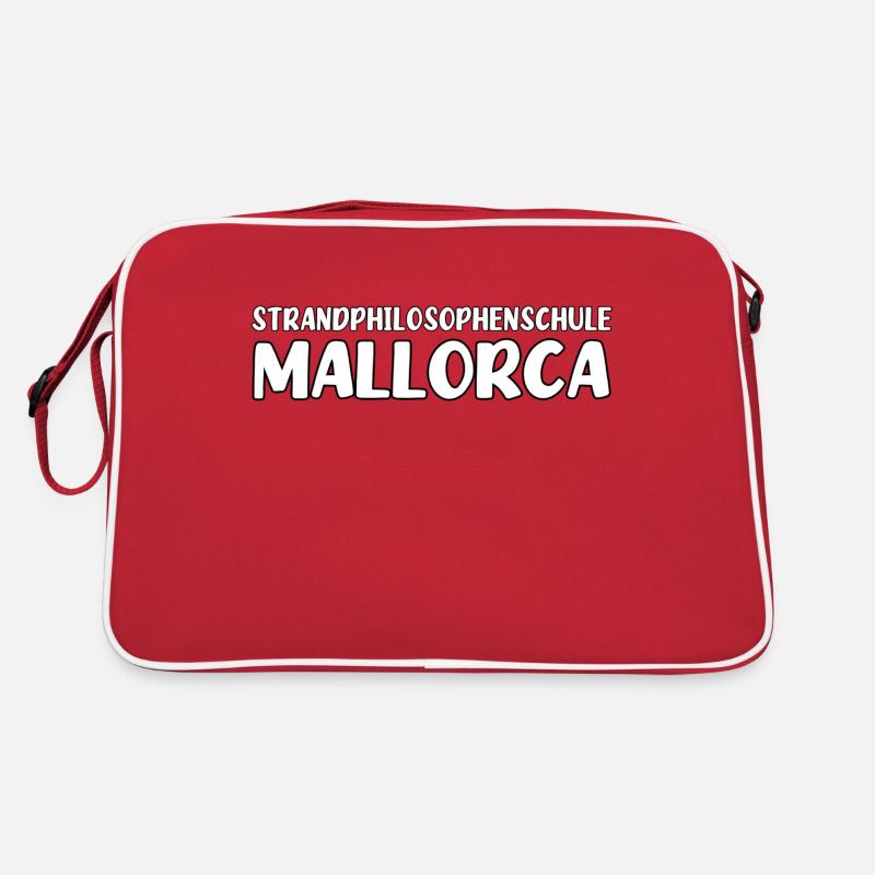 Mallorca Strandphilosophenschule Retro Tasche