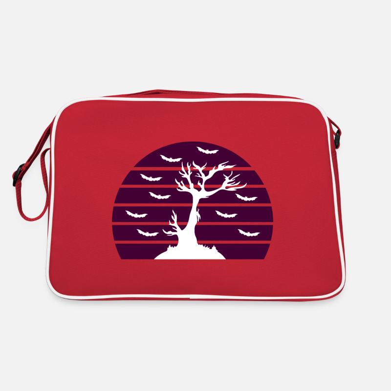 Halloween - Tree - Bats Retro Bag