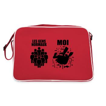 Diving | Diver Gift - Retro Bag - red/white - Back