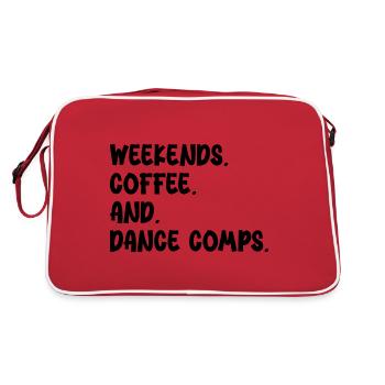 weekends coffee and dance comps - Sac Retro - rouge/blanc - Dos