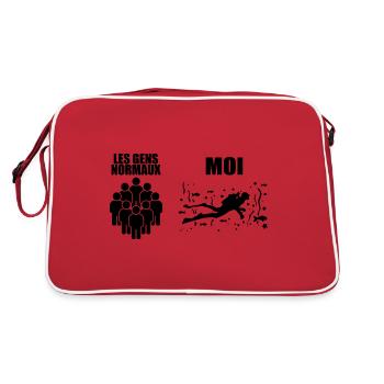 Diving | Diver Gift - Retro Bag - red/white - Back