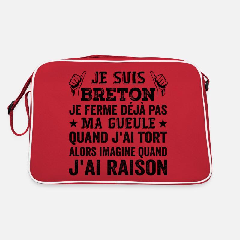 Ich bin Bretone Retro Tasche