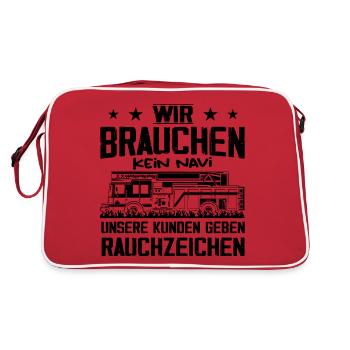 We don't need to give sat nav to our customers - Retro Bag - red/white - Back
