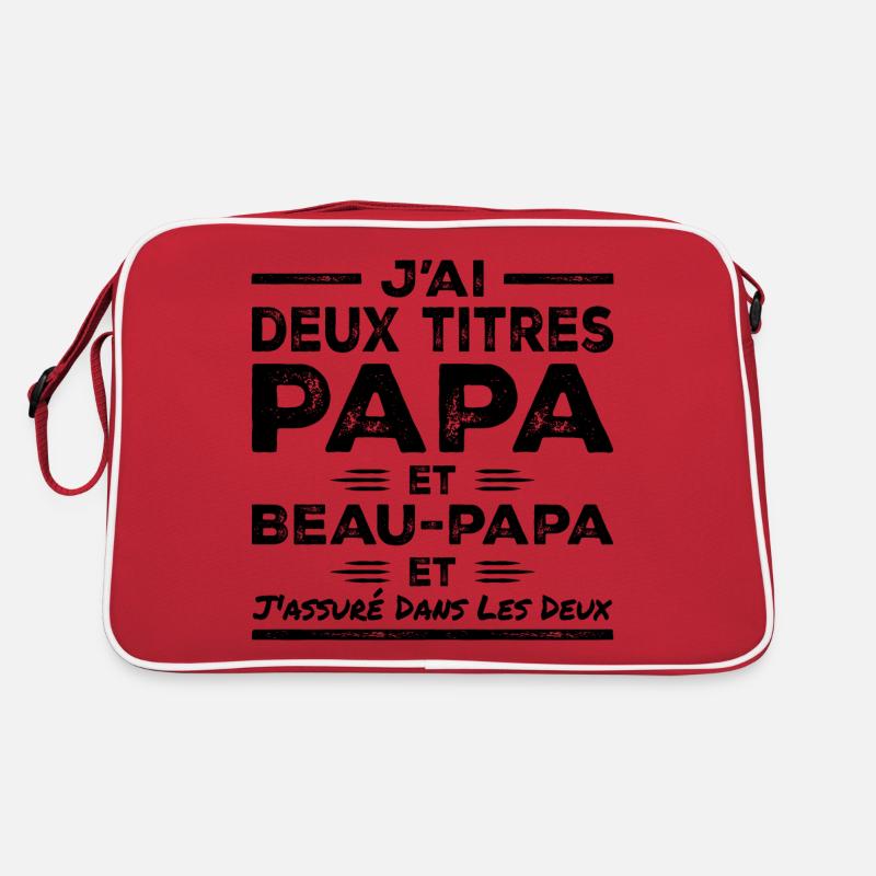 I Have Two Titles: Dad and Stepdad Retro Bag