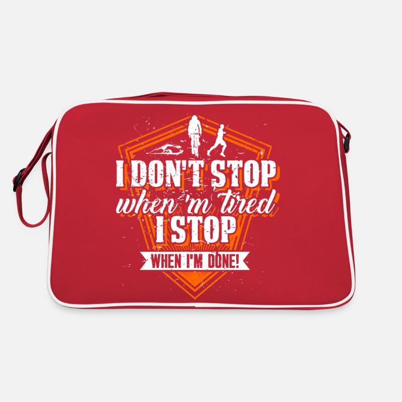 triatlon_1 - Sac Retro - rouge/blanc