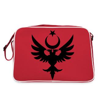 Selçuklu - Retro Tasche - Rot/Weiß - Hinten