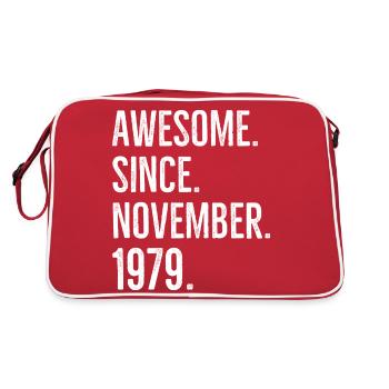 Awesome Since November 1979 - Retro Bag - red/white - Back