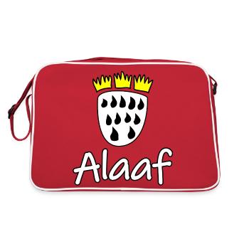 Köln Alaaf - Retro Tasche - Rot/Weiß - Hinten