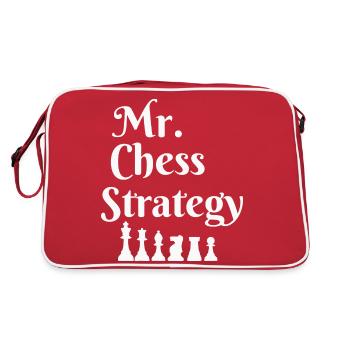 Mr chess strategy - Retro Bag - red/white - Back