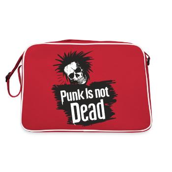 Punk Is Not Dead Punk Rock Punker Punk Rocker Rock - Retro Bag - red/white - Back