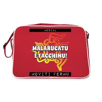 Moviti Fermu - Malarucatu and porter! - Retro Bag - red/white - Back