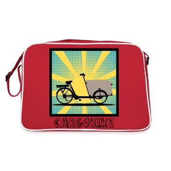 Vélo cargo Popartstyle, Vélo cargo - Sac Retro - rouge/blanc - Dos