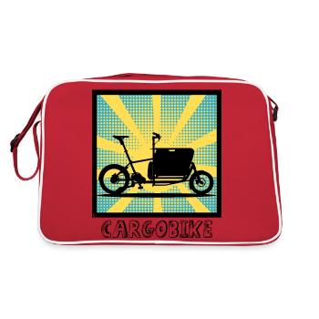 Vélo cargo Popartstyle, Vélo cargo - Sac Retro - rouge/blanc - Dos